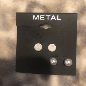 Silver earrings